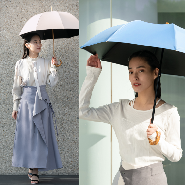 “日傘でトレンドカラーを取り入れよう”