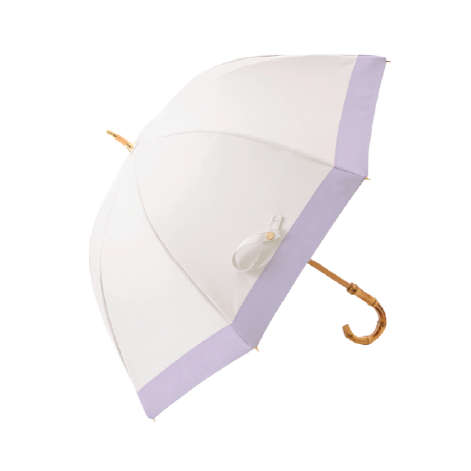 長傘M アイボリー・ラベンダー
