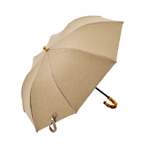折りたたみ日傘 シャンブレーベージュ
