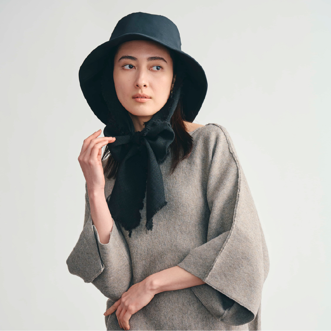 スカーフ付きハット