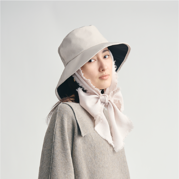スカーフ付きハット