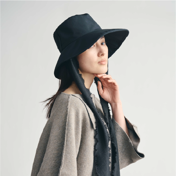 スカーフ付きハット