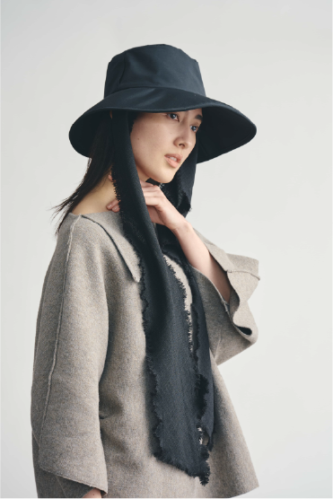 スカーフ付きハット