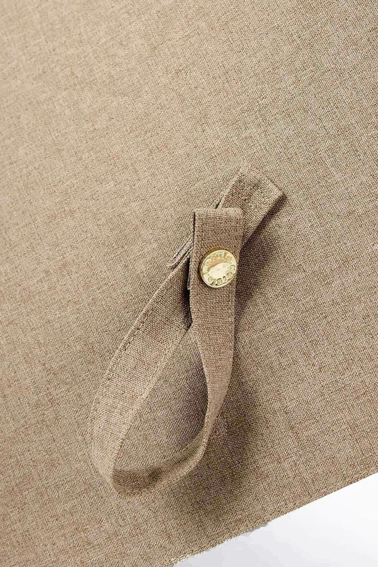 完全遮光日傘 UV100%カット 2段EASY 折りたたみ日傘 シャンブレー