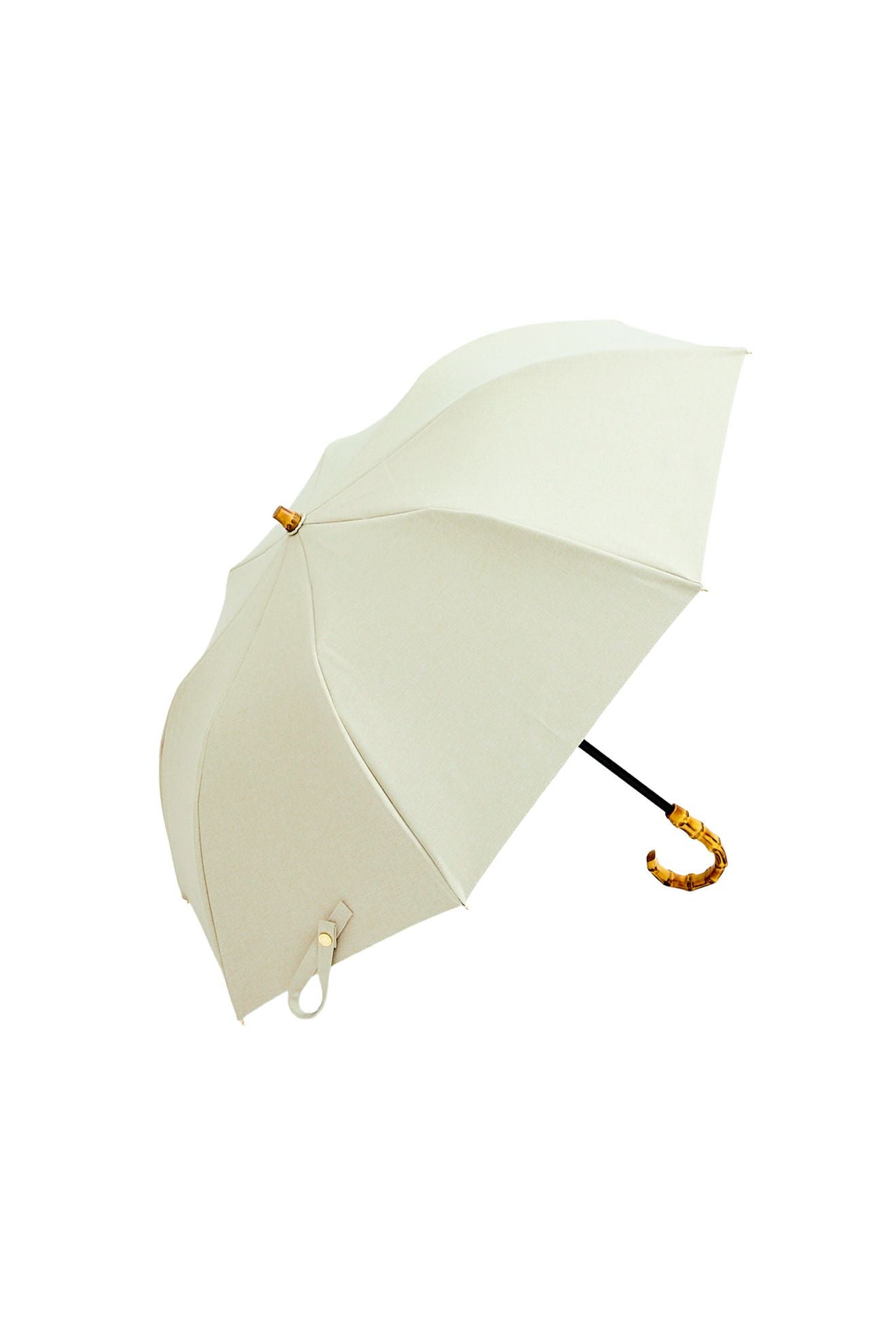 完全遮光100% 2段EASY 折りたたみ日傘/シャンブレー(50㎝)