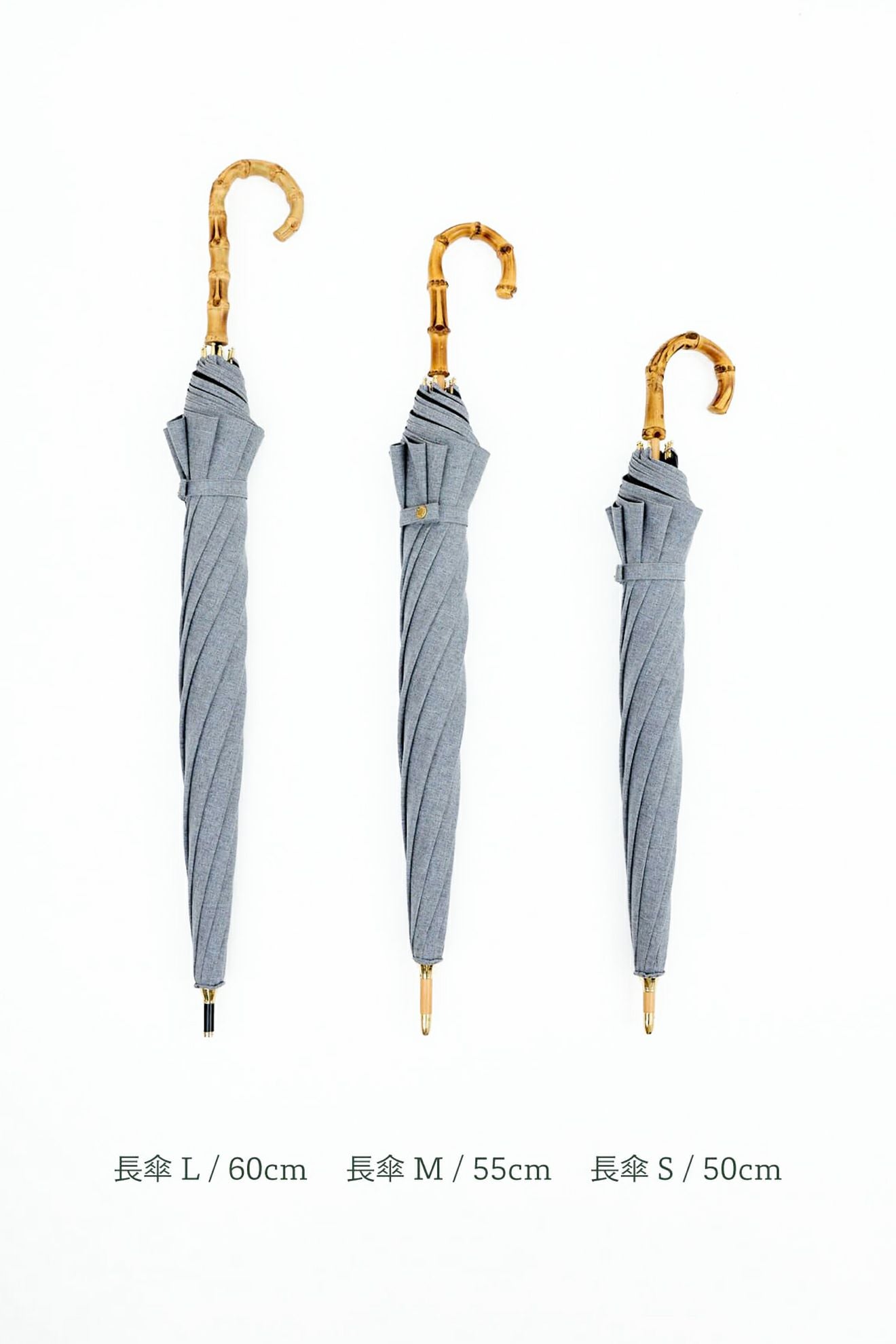 完全遮光日傘 UV100%カット 長傘 M シャンブレー