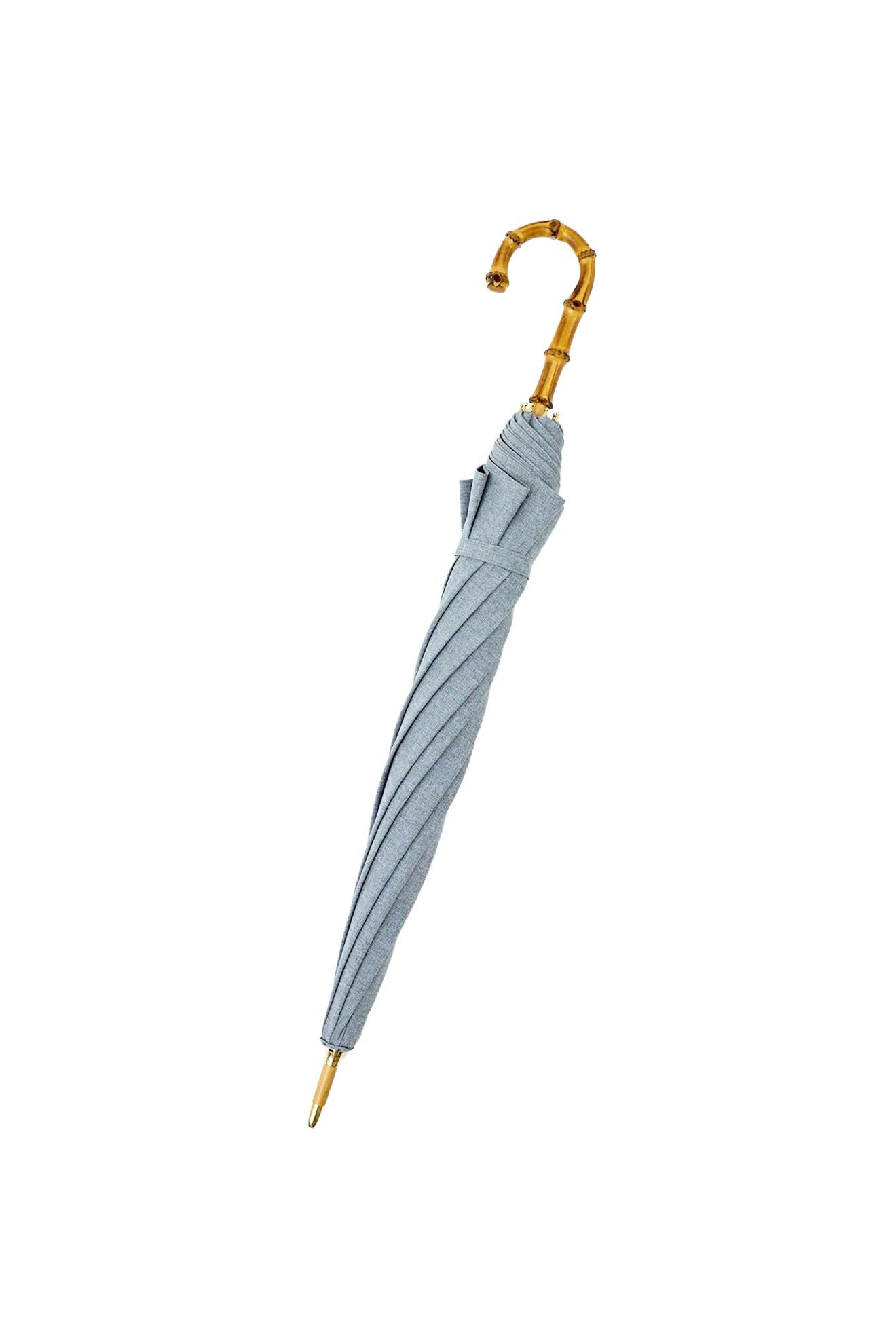 完全遮光日傘 UV100%カット 長傘 M シャンブレー