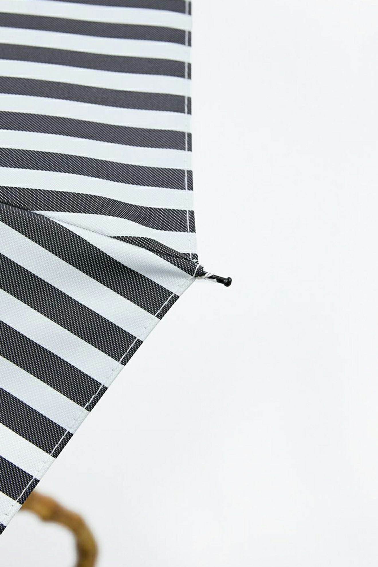完全遮光日傘 UV100%カット 2段2WAY 折りたたみ日傘 ストライプ