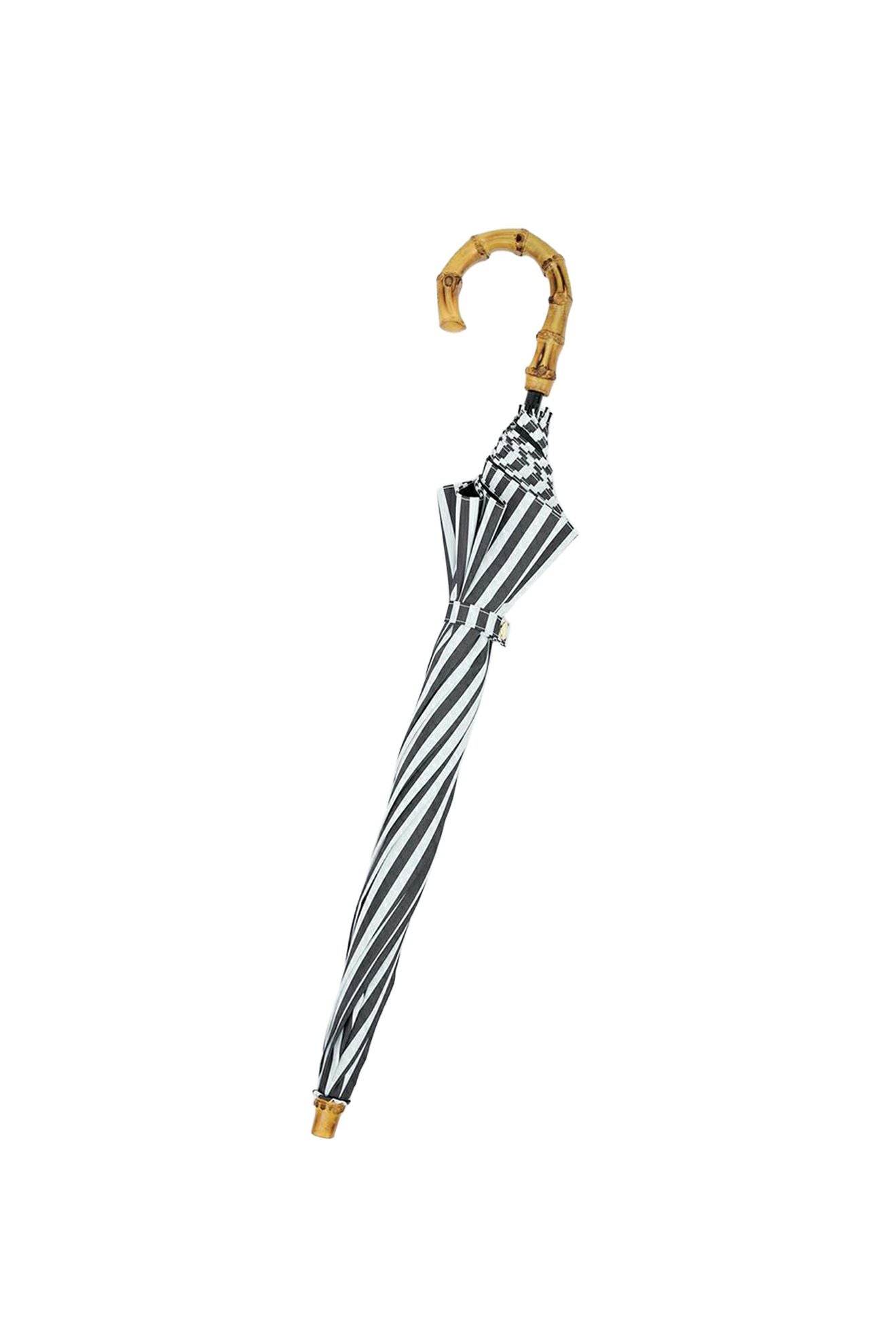 完全遮光日傘 UV100%カット 2段2WAY 折りたたみ日傘 ストライプ