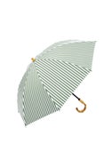 完全遮光日傘 UV100%カット 2段2WAY 折りたたみ日傘 ストライプ