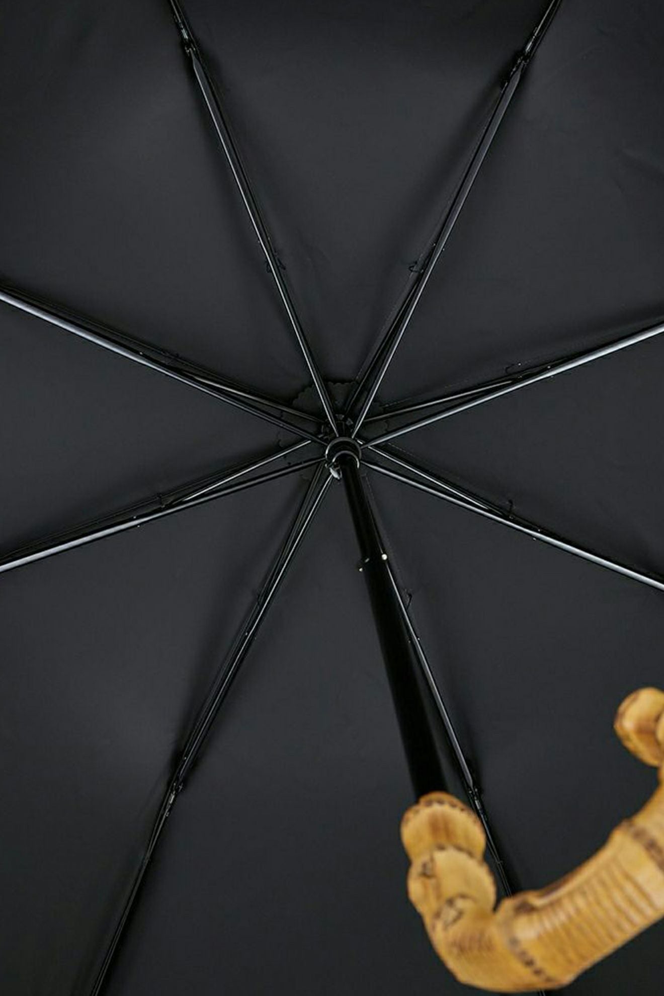 完全遮光日傘 UV100%カット 2段EASY 折りたたみ日傘 ストライプ