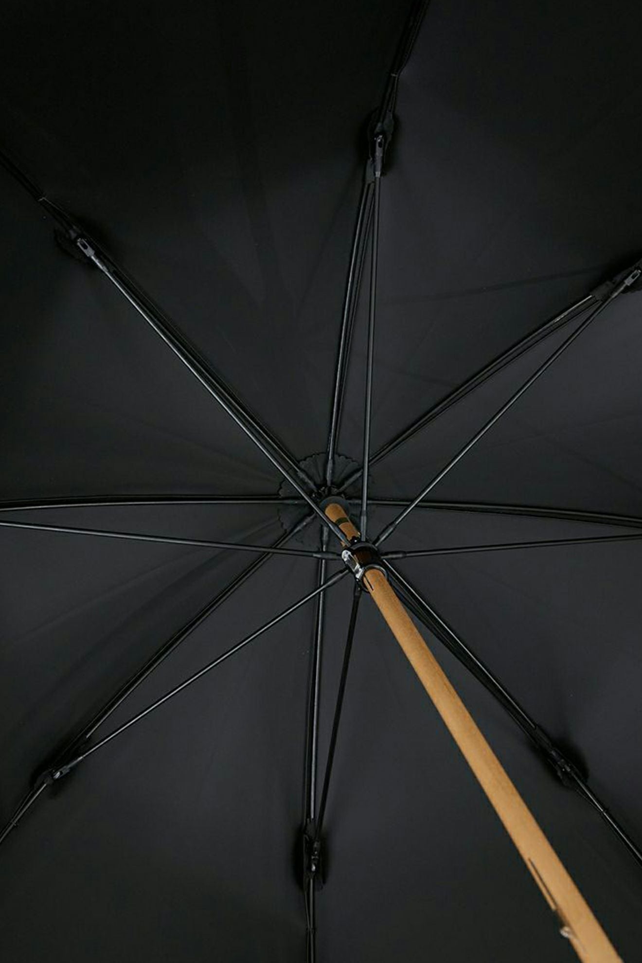 完全遮光日傘 UV100%カット 長傘 M ストライプ