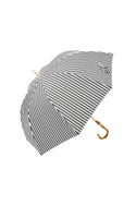 完全遮光日傘 UV100%カット 長傘 M ストライプ
