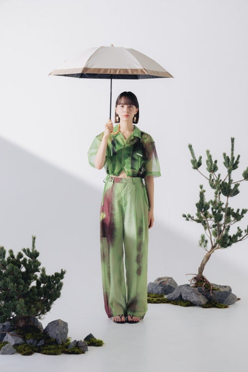 完全遮光日傘 UV100%カット 3段コンパクト 折りたたみ日傘 バイカラー