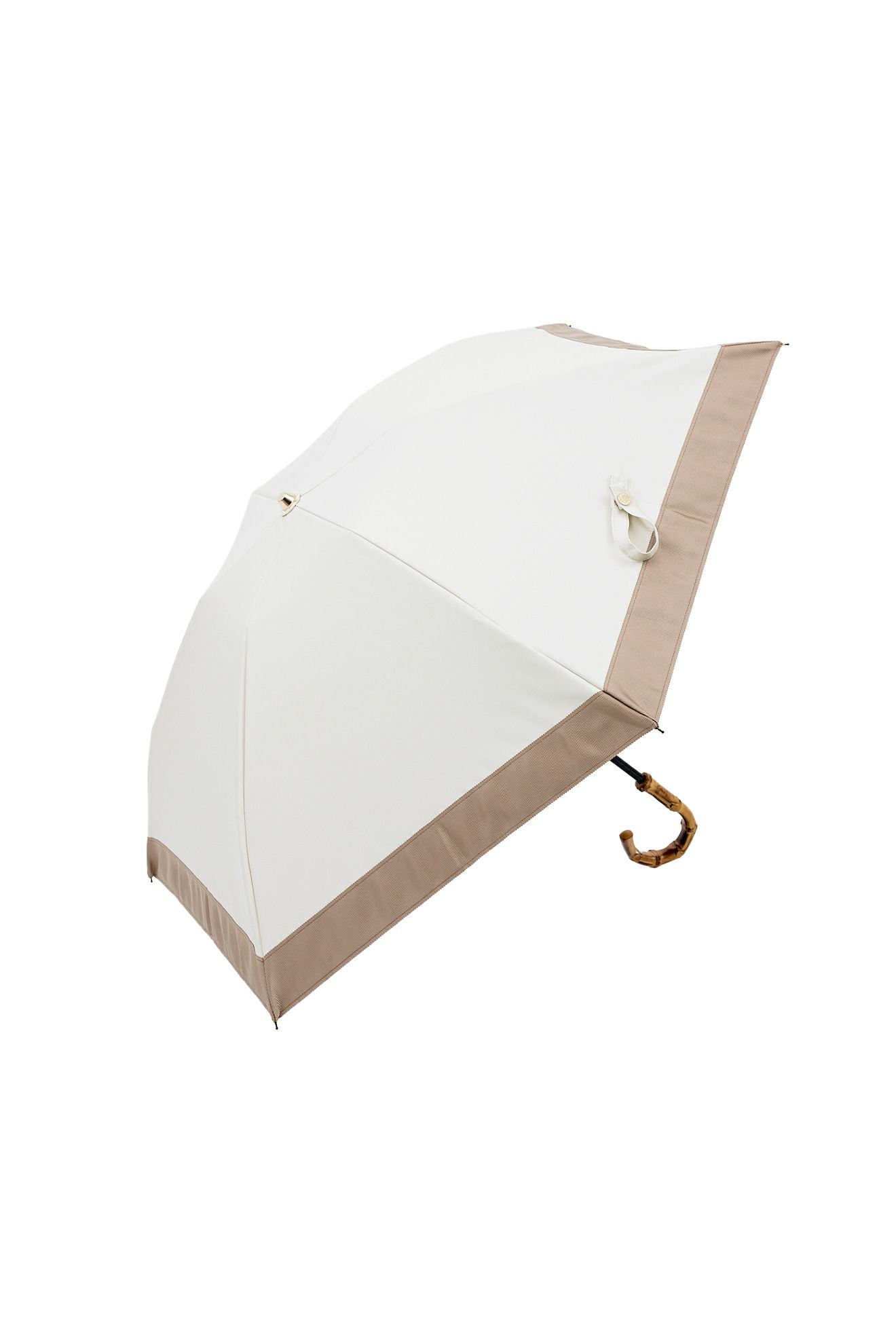 完全遮光日傘 UV100%カット 3段コンパクト 折りたたみ日傘 バイカラー