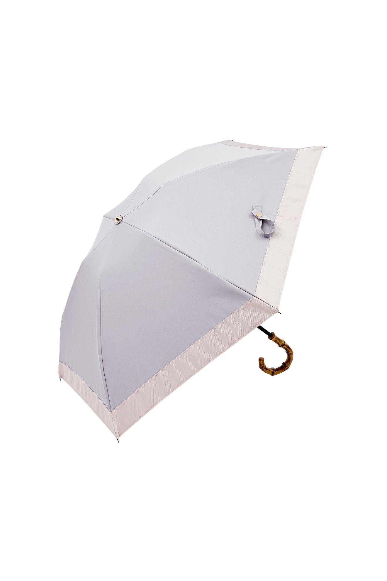 完全遮光日傘 UV100%カット 3段コンパクト 折りたたみ日傘 バイカラー