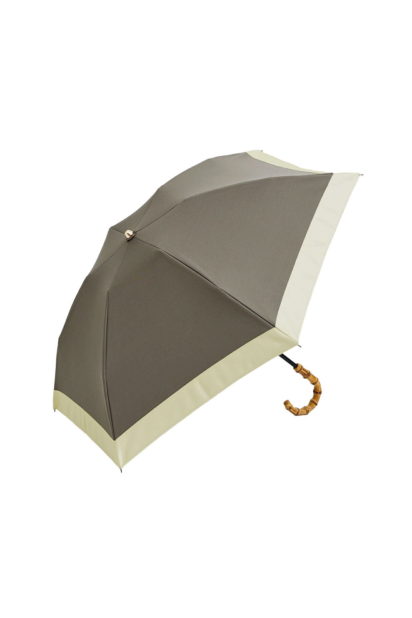 完全遮光日傘 UV100%カット 3段コンパクト 折りたたみ日傘 バイカラー