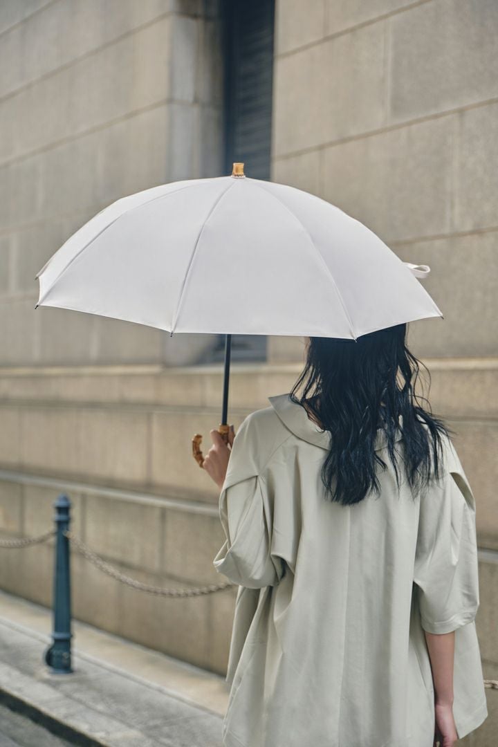 完全遮光日傘 UV100%カット 2段2WAY 折りたたみ日傘 ワンカラー