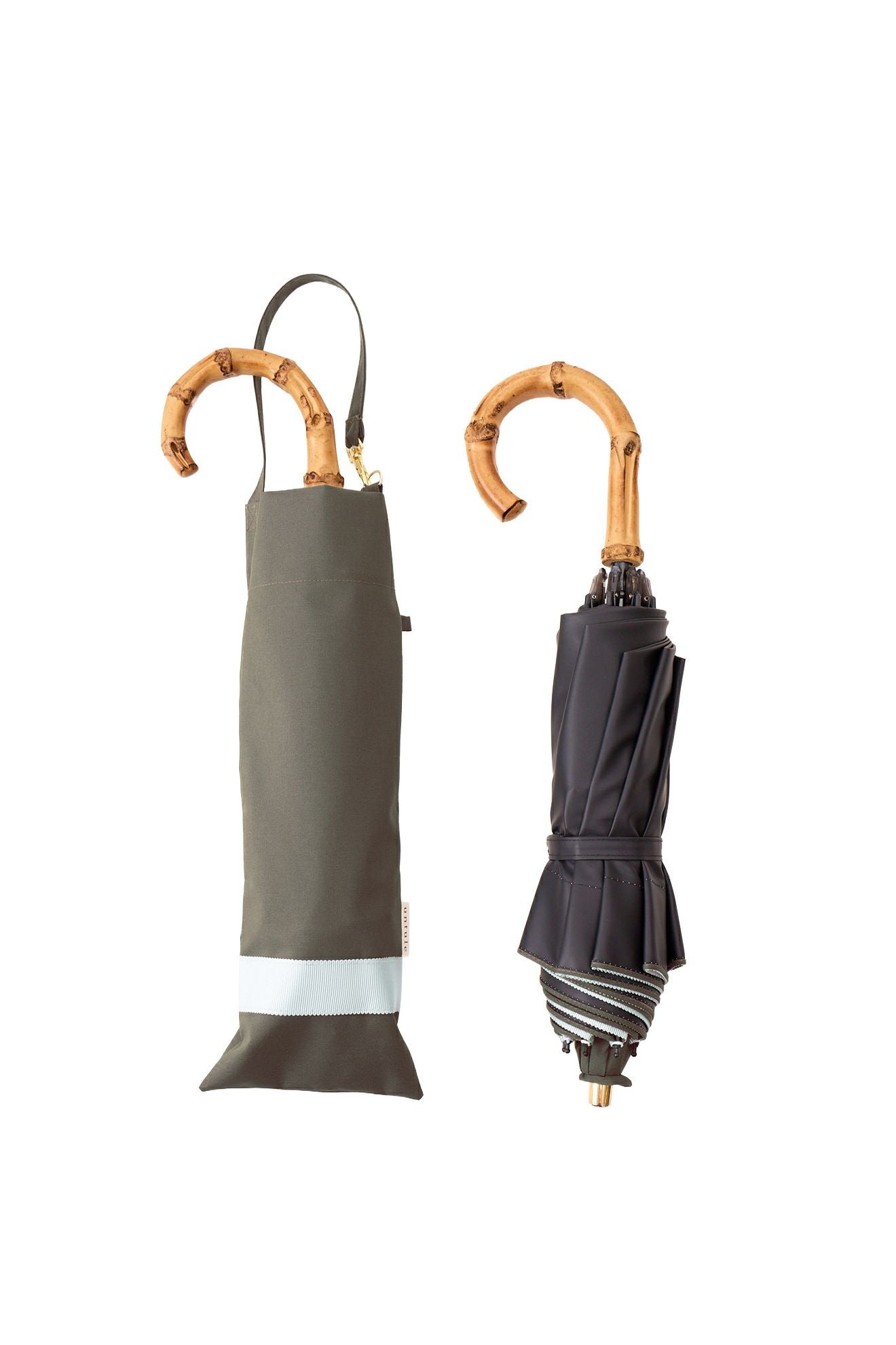 完全遮光100% 2段2WAY 折りたたみ日傘/バイカラー(50cm)