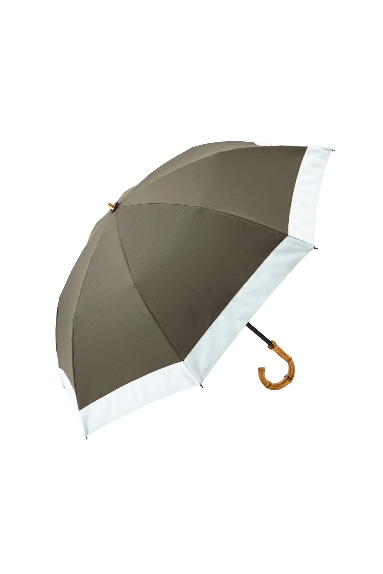 完全遮光日傘 UV100%カット 2段2WAY 折りたたみ日傘 バイカラー