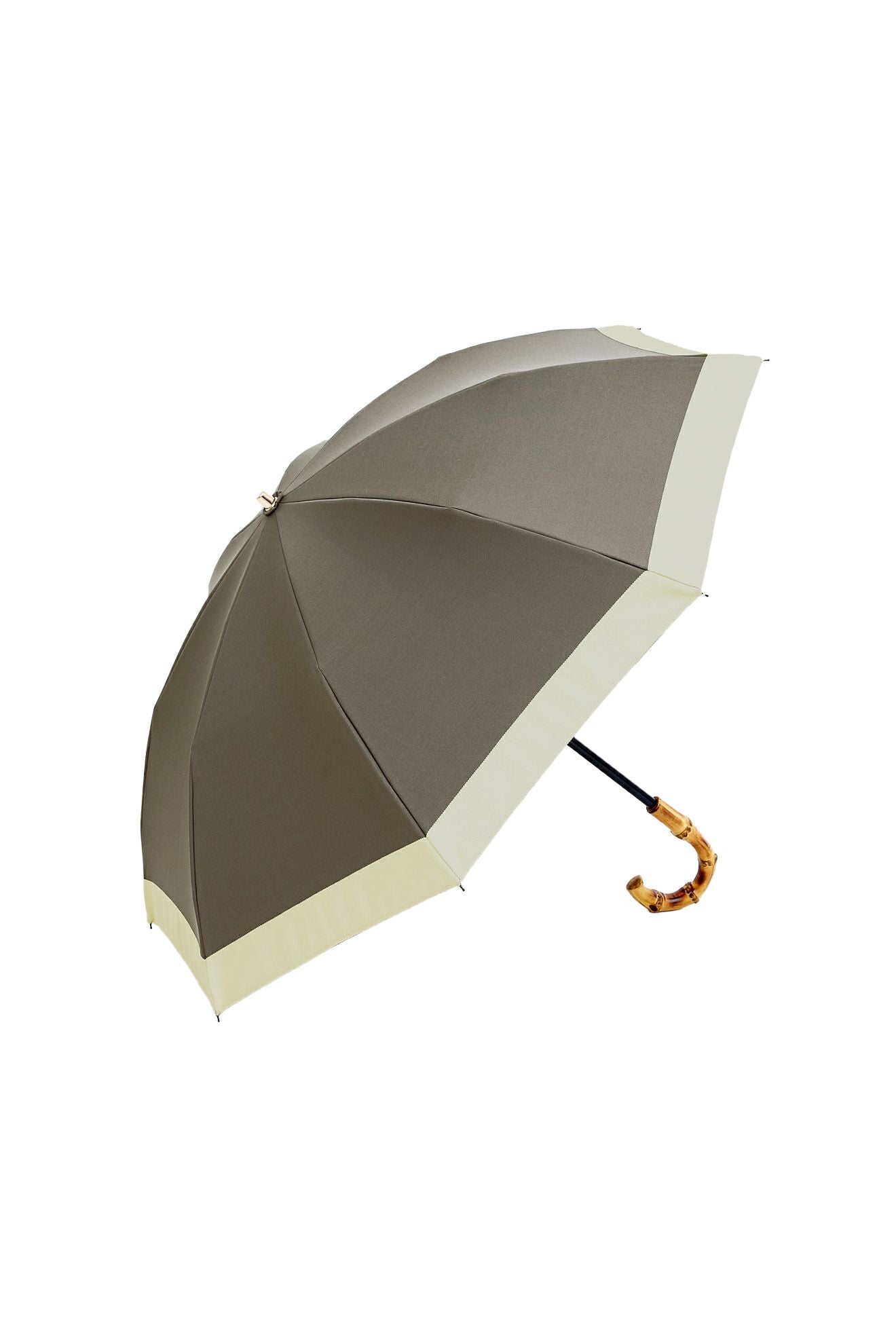 完全遮光日傘 UV100%カット 2段2WAY 折りたたみ日傘 バイカラー