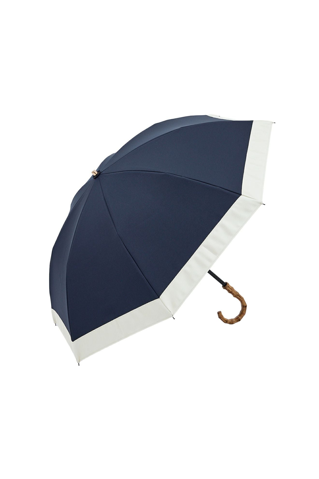 完全遮光日傘 UV100%カット 2段2WAY 折りたたみ日傘 バイカラー