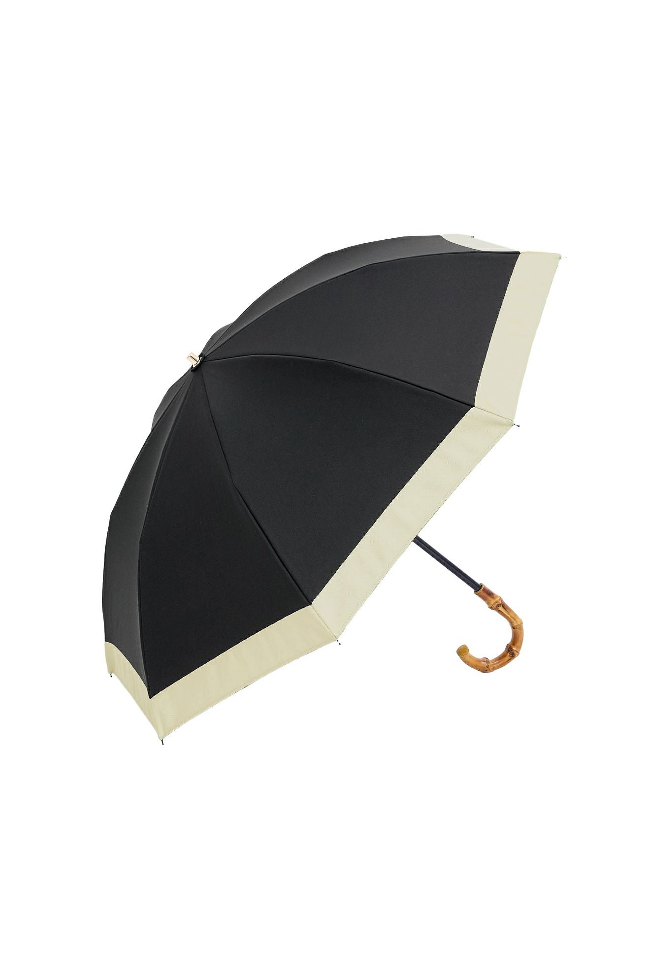 完全遮光日傘 UV100%カット 2段2WAY 折りたたみ日傘 バイカラー