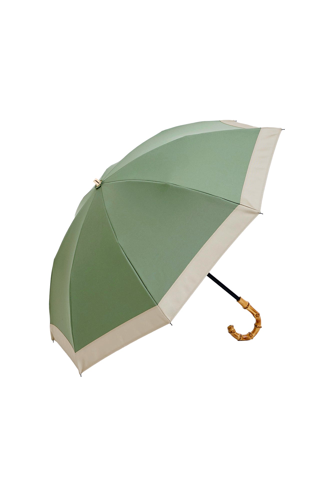 完全遮光日傘 UV100%カット 2段2WAY 折りたたみ日傘 バイカラー