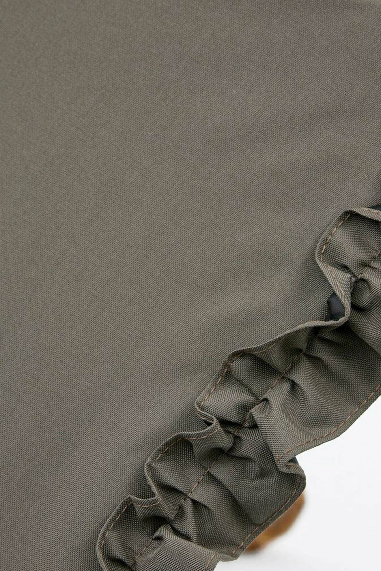 完全遮光日傘 UV100%カット 2段2WAY 折りたたみ日傘 フリル