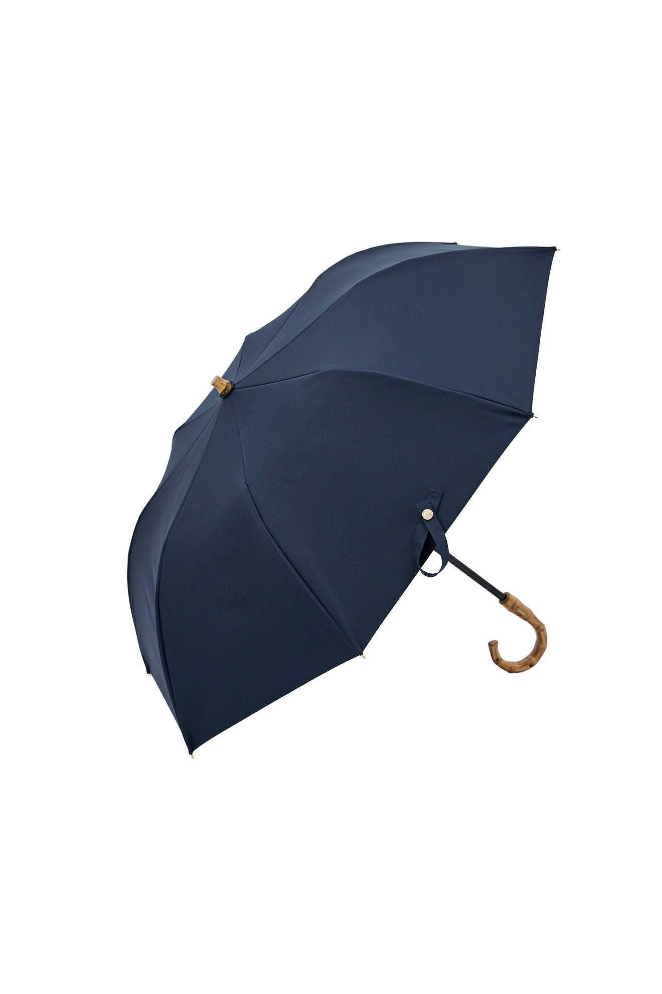 完全遮光日傘 UV100%カット 2段EASY 折りたたみ日傘 ワンカラー