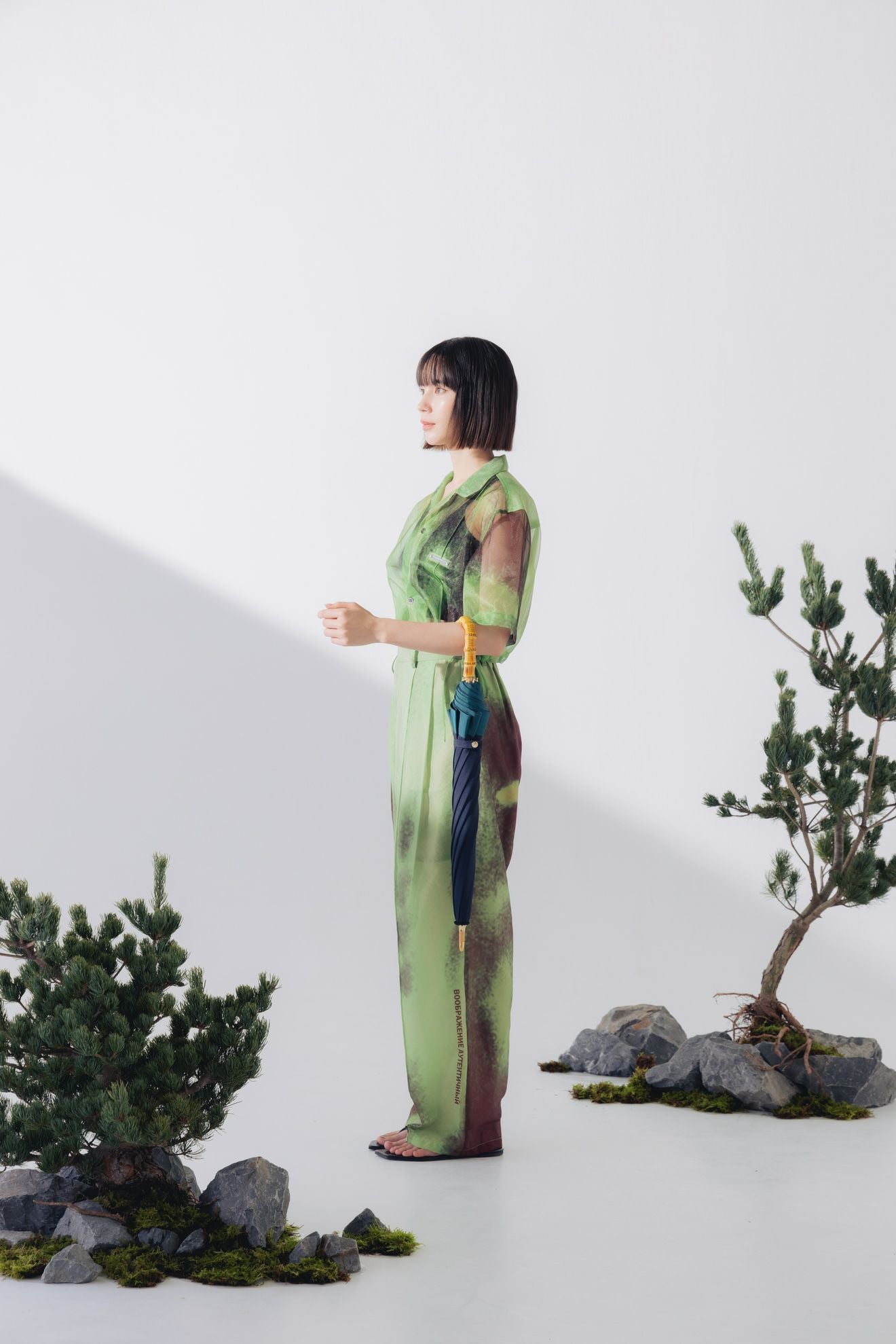 完全遮光100% 長傘 S/バイカラー(50cm)