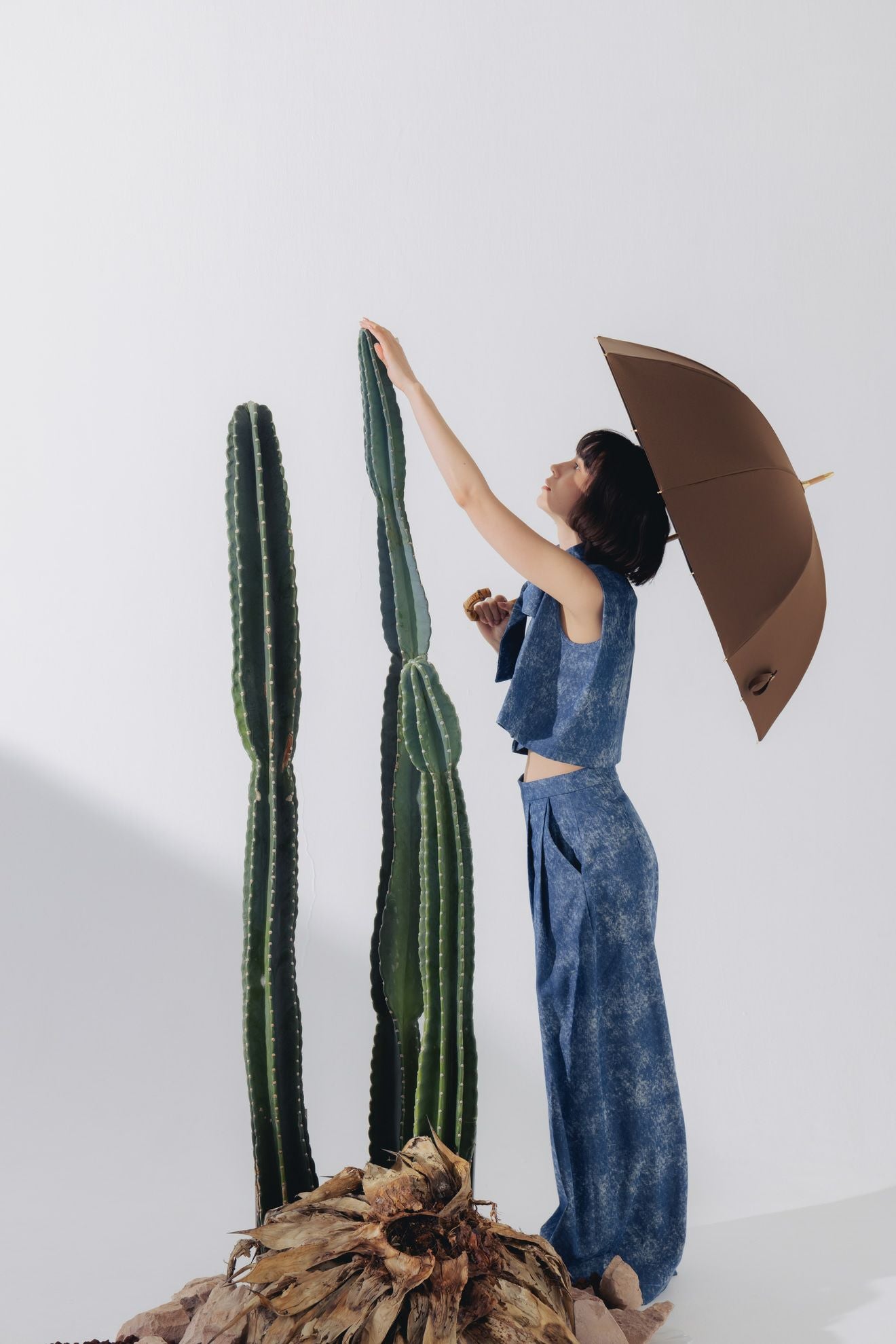 完全遮光日傘 UV100%カット 長傘 M ワンカラー