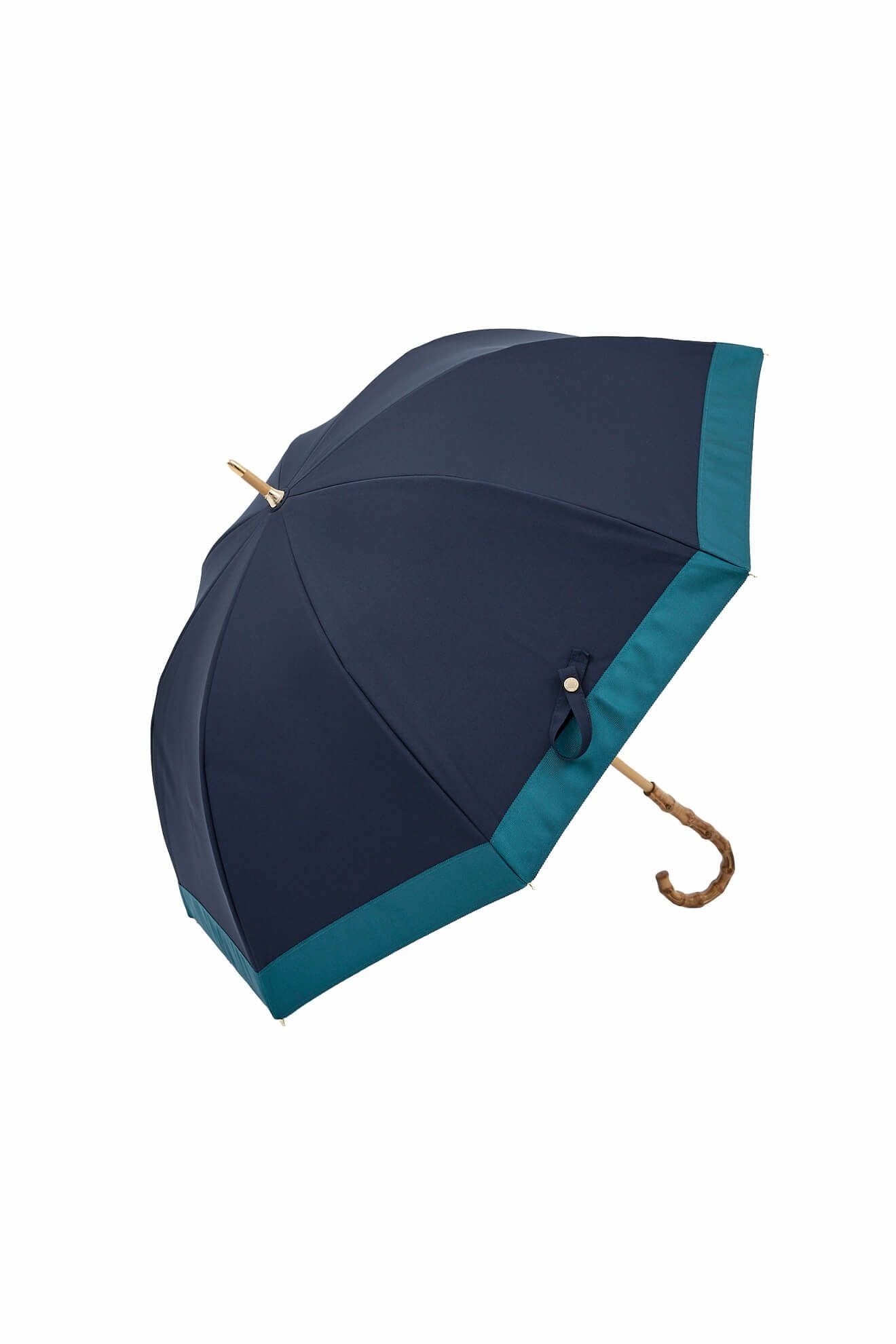 完全遮光日傘 UV100%カット 長傘 M バイカラー