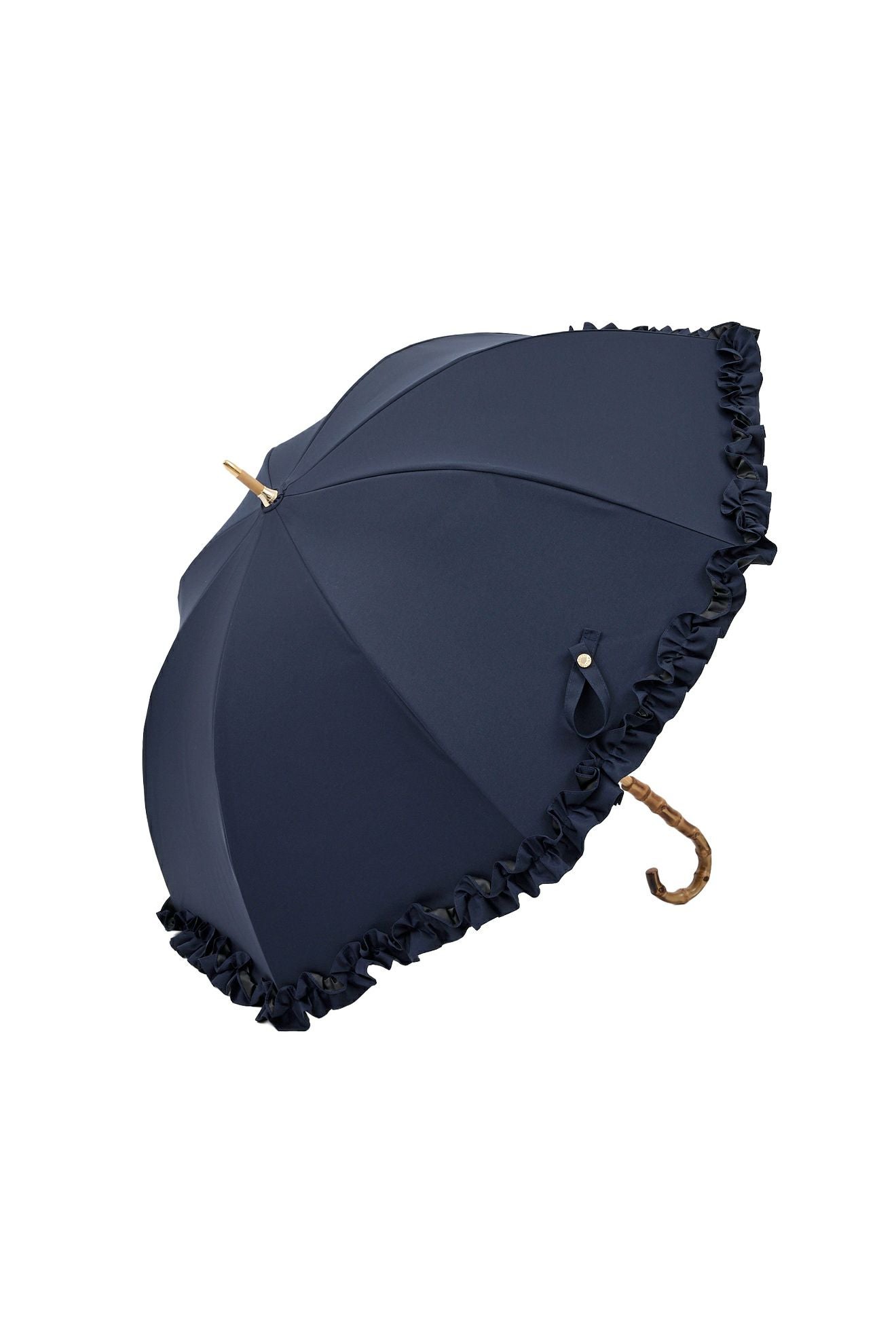 完全遮光100% 長傘 M/フリル(55cm)