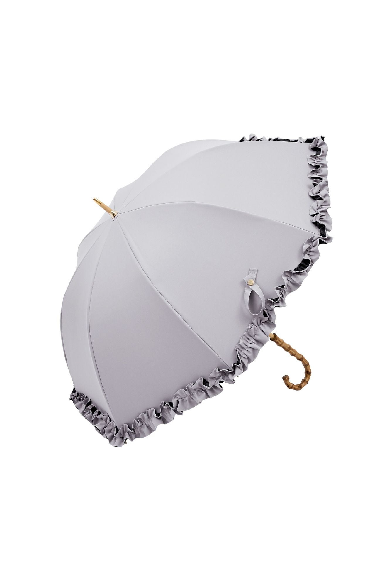 完全遮光100% 長傘 M/フリル(55cm)