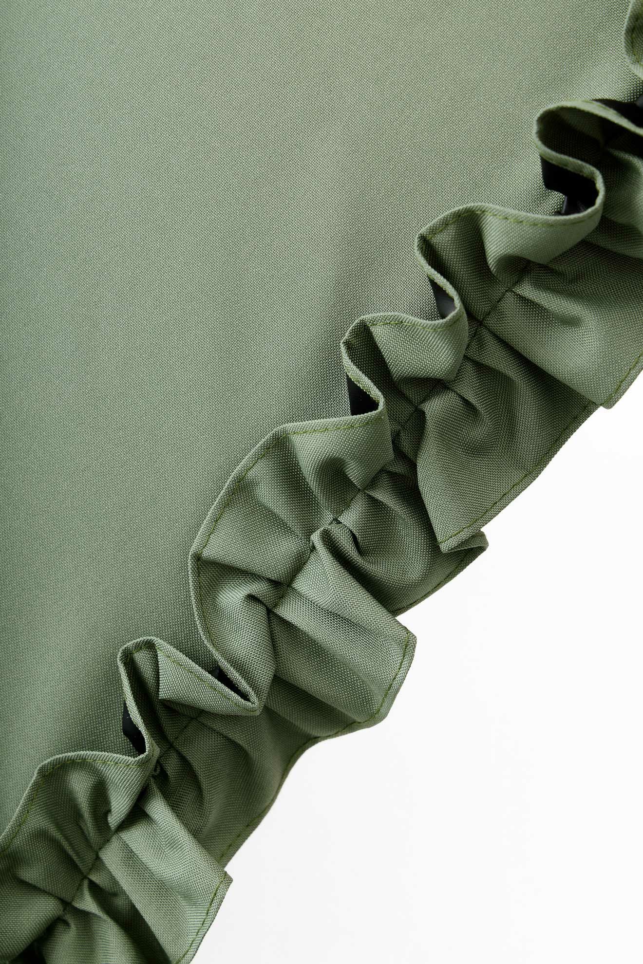 完全遮光日傘 UV100%カット 長傘 L フリル