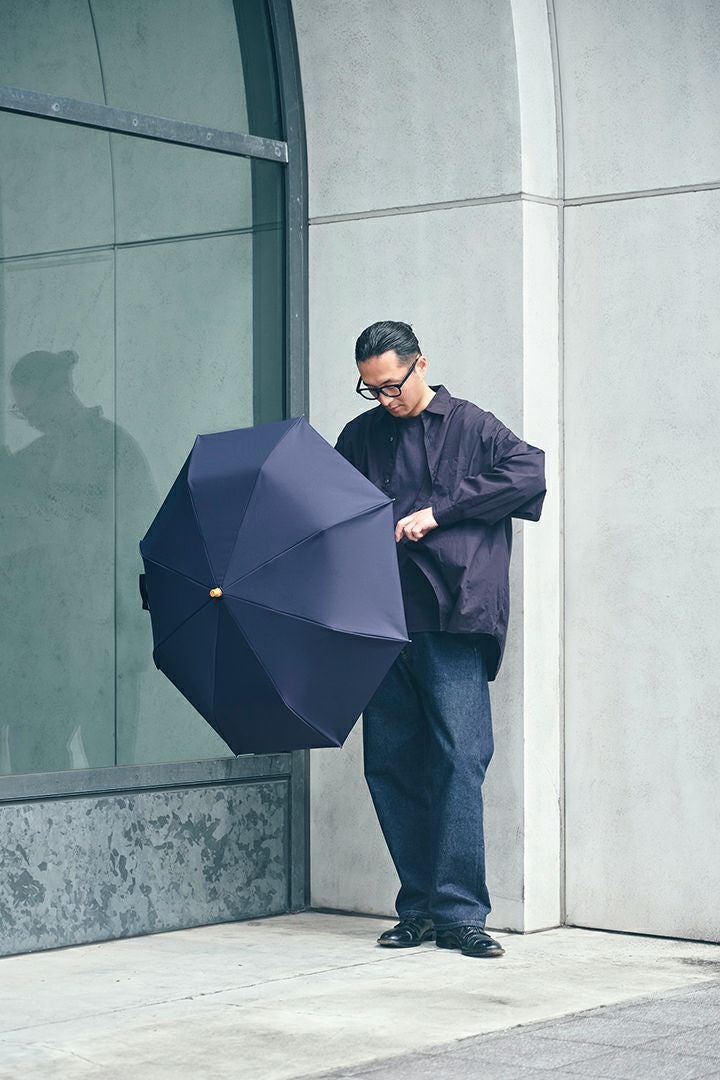 完全遮光日傘 UV100%カット 3段EASY 折りたたみ日傘 ニュートラル