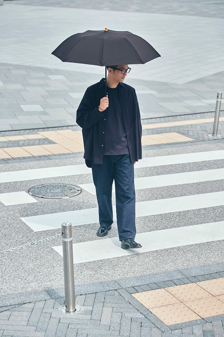 完全遮光日傘 UV100%カット 3段EASY 折りたたみ日傘 ニュートラル