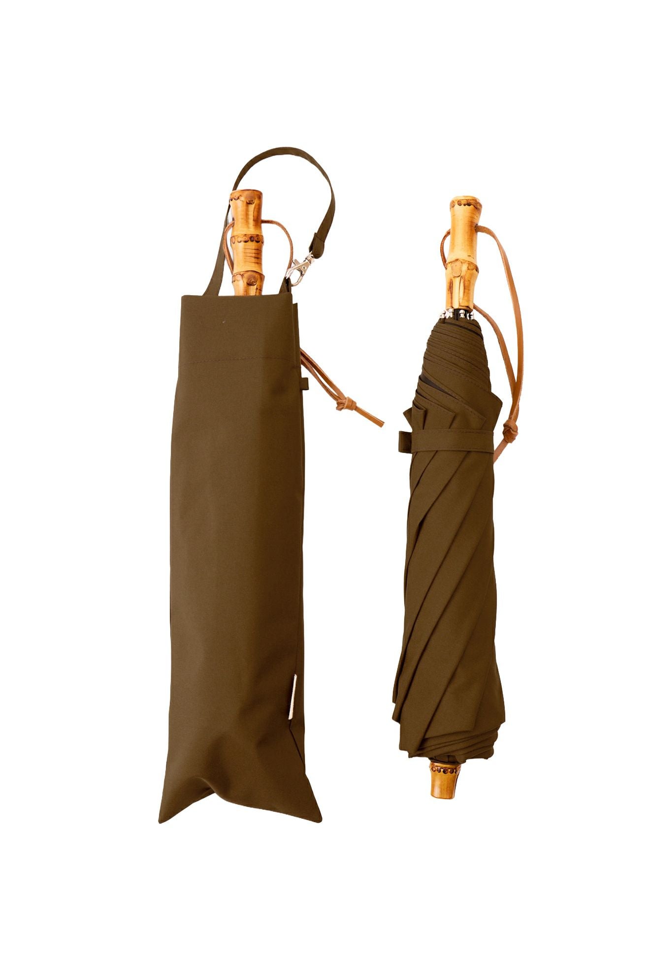 完全遮光日傘 UV100%カット 2段EASY 折りたたみ日傘 ニュートラル