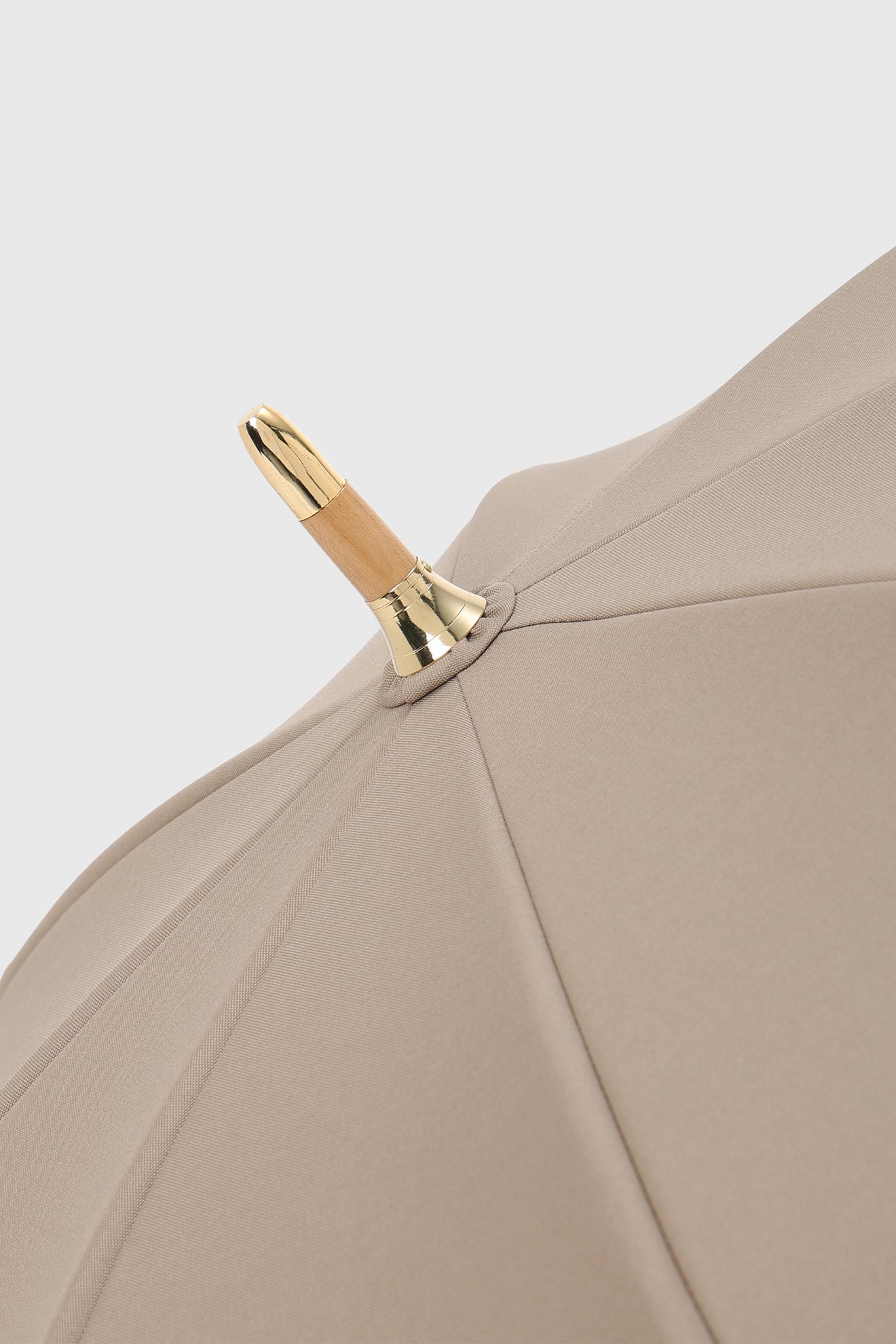 untule 日傘 長傘Sサイズ グレーベージュ グレージュ POPUP限定 untule×anuans コラボ日傘 長傘S｜完全遮光100% 晴雨兼用 竹手元